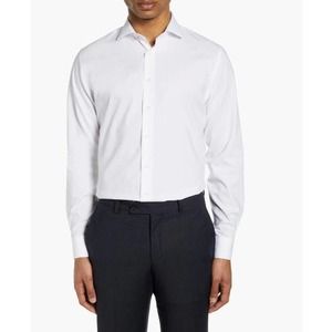 Tech-Smart Trim Fit Stretch Dress Shirt
